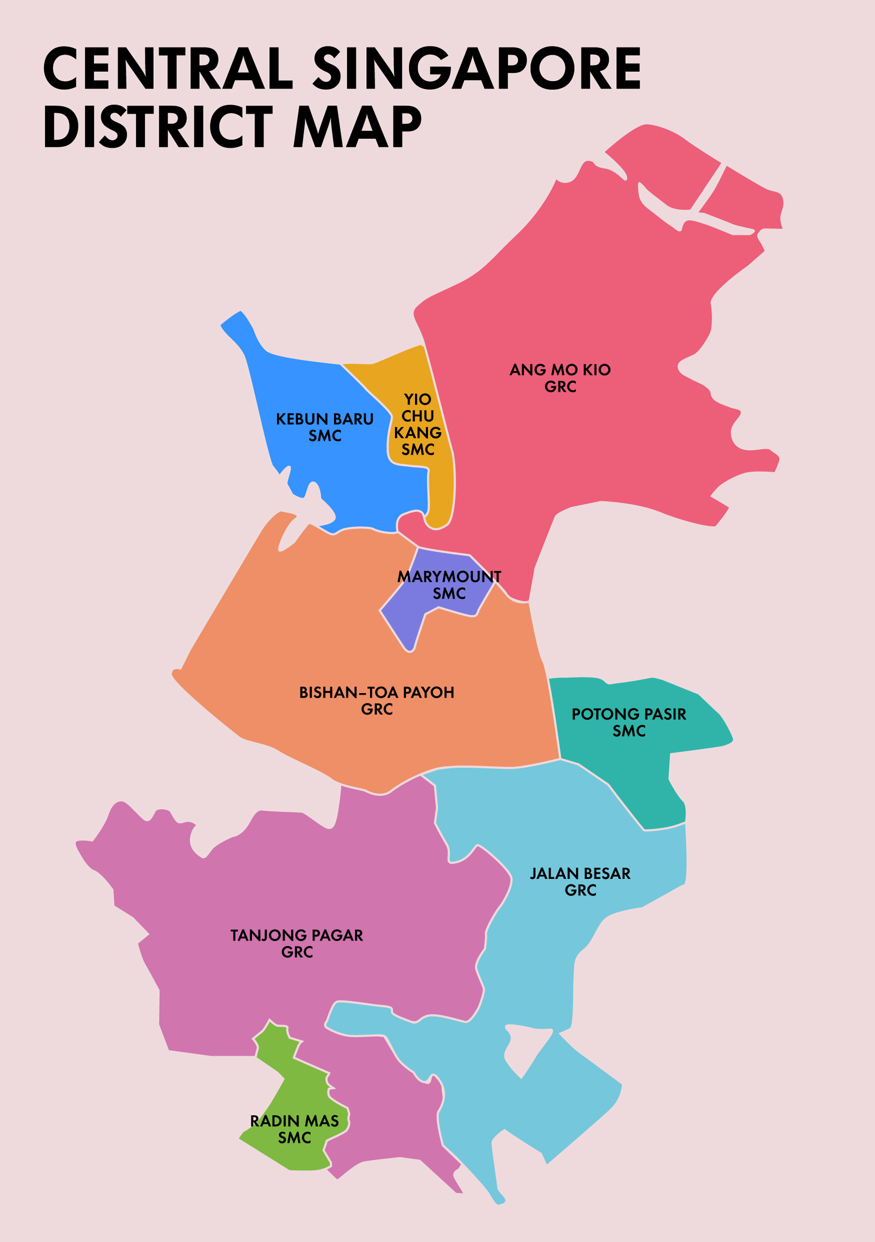 Central Singapore District Map